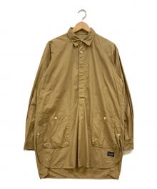 nonnative×hobo（ノンネイティブ×ホボ）の古着「Cotton Typewriter Gardener Pullover プルオーバーシャツ」｜ベージュ