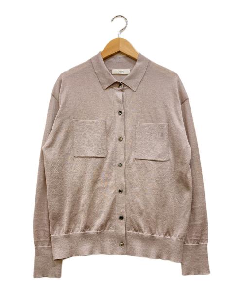 edure（エブール）edure (エブール) ソフトブライトラメ カーディガン ピンク サイズ:38の古着・服飾アイテム