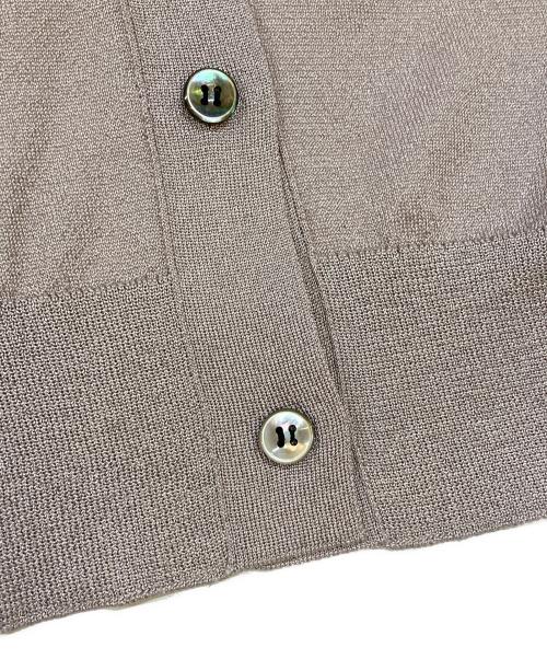 edure（エブール）edure (エブール) ソフトブライトラメ カーディガン ピンク サイズ:38の古着・服飾アイテム