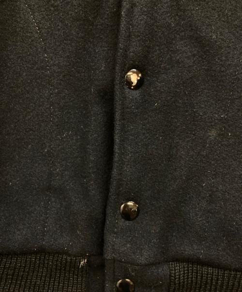 skookum（スクーカム）SKOOKUM (スクーカム) レザー切替ブルゾン ネイビー サイズ:44の古着・服飾アイテム