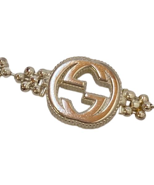 GUCCI（グッチ）GUCCI (グッチ) インターロッキングフラワーモチーフブレスレット シルバーの古着・服飾アイテム
