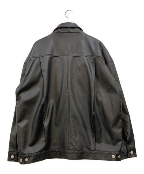 Firsthand（ファーストハンド）Firsthand (ファーストハンド) Big Cow leather Jacket WP ブラック サイズ:Lの古着・服飾アイテム