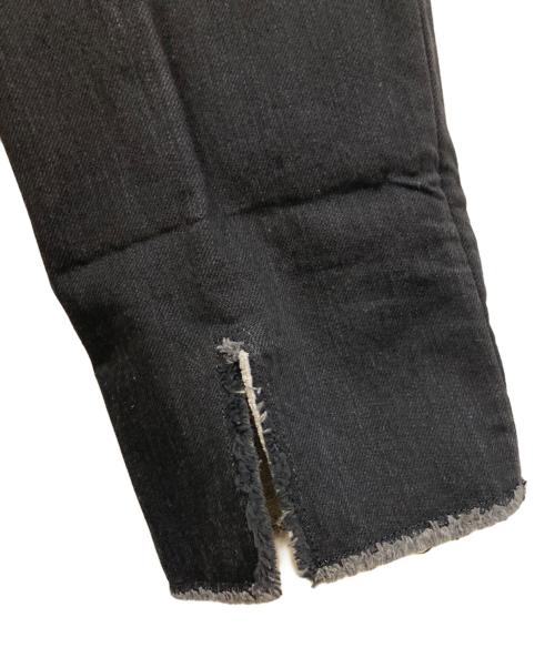 CELINE（セリーヌ）CELINE (セリーヌ) ロールアップデニムパンツ ブラック サイズ:34の古着・服飾アイテム