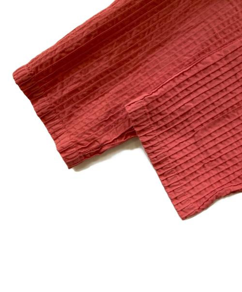 YACCO MARICARD（ヤッコマリカルド）YACCO MARICARD (ヤッコマリカルド) 総ピンタックシャツ ピンク サイズ:バスト86-94／身長154-162の古着・服飾アイテム