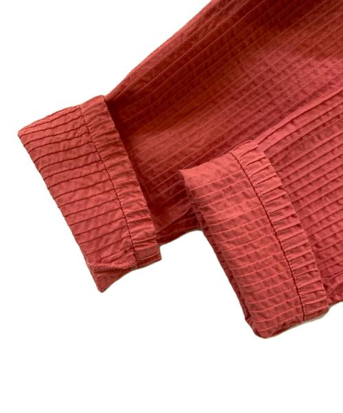 YACCO MARICARD（ヤッコマリカルド）YACCO MARICARD (ヤッコマリカルド) 総ピンタックシャツ ピンク サイズ:バスト86-94／身長154-162の古着・服飾アイテム