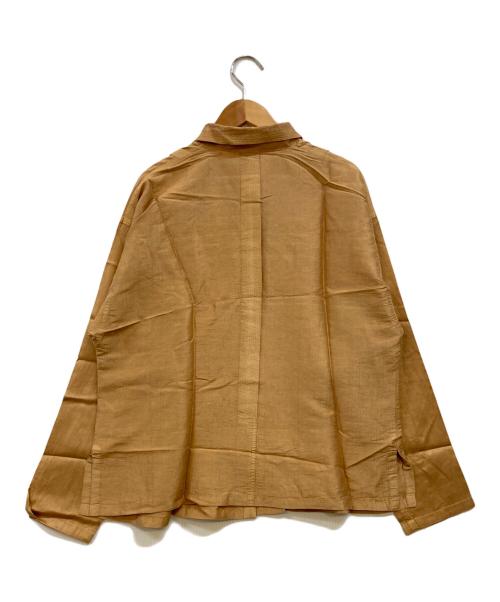 YACCO MARICARD（ヤッコマリカルド）YACCO MARICARD (ヤッコマリカルド) シルクデザインシャツ ベージュ サイズ:バスト86-94／身長154-162の古着・服飾アイテム