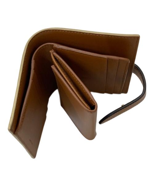 CELINE（セリーヌ）CELINE (セリーヌ) トリオンフ キャンバス スモールストラップウォレット アイボリーの古着・服飾アイテム