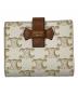 CELINE（セリーヌ）の古着「トリオンフ キャンバス スモールストラップウォレット」｜アイボリー