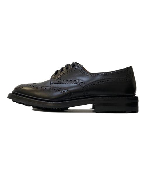 Tricker's（トリッカーズ）Tricker's (トリッカーズ) BOURTON ウィングチップ レザーシューズ ブラック サイズ:8-Sの古着・服飾アイテム