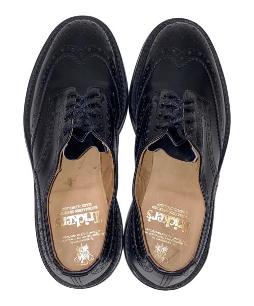 Tricker's（トリッカーズ）Tricker's (トリッカーズ) BOURTON ウィングチップ レザーシューズ ブラック サイズ:8-Sの古着・服飾アイテム