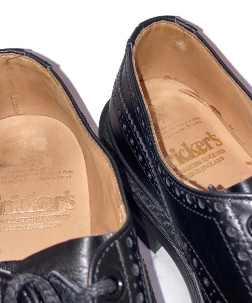 Tricker's（トリッカーズ）Tricker's (トリッカーズ) BOURTON ウィングチップ レザーシューズ ブラック サイズ:8-Sの古着・服飾アイテム