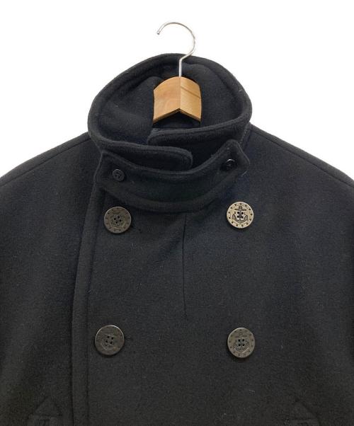 POLO RALPH LAUREN（ポロ・ラルフローレン）POLO RALPH LAUREN (ポロ・ラルフローレン) ウールメルトンPコート ブラック サイズ:Lの古着・服飾アイテム