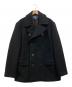 POLO RALPH LAUREN（ポロ・ラルフローレン）の古着「ウールメルトンPコート」｜ブラック