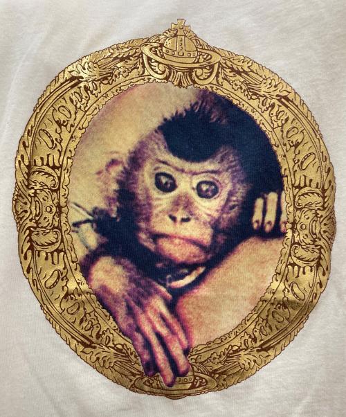 Vivienne Westwood（ヴィヴィアンウエストウッド）Vivienne Westwood (ヴィヴィアンウエストウッド) ミニモンキープリントTシャツ ホワイト サイズ:Ｍの古着・服飾アイテム