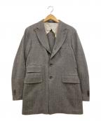 ARTISANアルチザン）の古着「ツイードウールチェスターコート」｜グレー