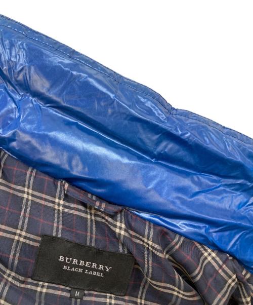 BURBERRY BLACK LABEL（バーバリーブラックレーベル）BURBERRY BLACK LABEL (バーバリーブラックレーベル) シルバーフォックスファーダウンジャケット ブルー サイズ:Ｍの古着・服飾アイテム