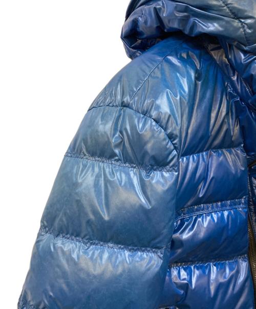 BURBERRY BLACK LABEL（バーバリーブラックレーベル）BURBERRY BLACK LABEL (バーバリーブラックレーベル) シルバーフォックスファーダウンジャケット ブルー サイズ:Ｍの古着・服飾アイテム