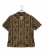 NIGEL CABOURNナイジェルケーボン）の古着「70s NATIVE SHIRT」｜グリーン
