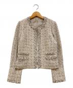 ANAYIアナイ）の古着「ツイードジャケット」｜ベージュ