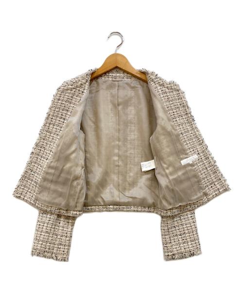 ANAYI（アナイ）ANAYI (アナイ) ツイードジャケット ベージュ サイズ:38の古着・服飾アイテム