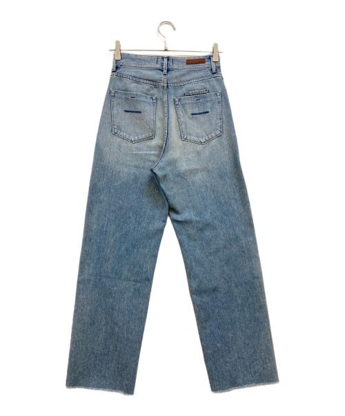 YANUK（ヤヌーク）YANUK (ヤヌーク) Trick Really Light ボーイズストレート LEA  ブルー サイズ:24の古着・服飾アイテム