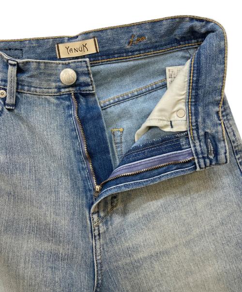 YANUK（ヤヌーク）YANUK (ヤヌーク) Trick Really Light ボーイズストレート LEA  ブルー サイズ:24の古着・服飾アイテム