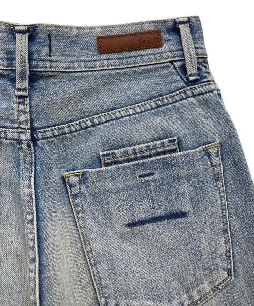 YANUK（ヤヌーク）YANUK (ヤヌーク) Trick Really Light ボーイズストレート LEA  ブルー サイズ:24の古着・服飾アイテム