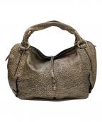 CELINEセリーヌ）の古着「ビタースウィート メタリック レザートートバッグ」｜シルバー