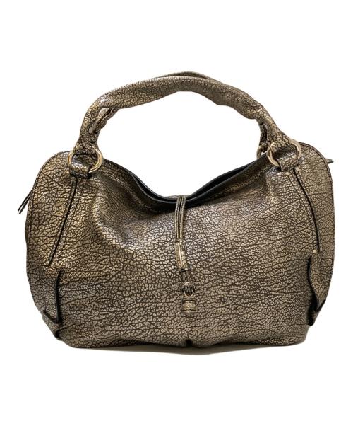CELINE（セリーヌ）CELINE (セリーヌ) ビタースウィート メタリック レザートートバッグ シルバーの古着・服飾アイテム