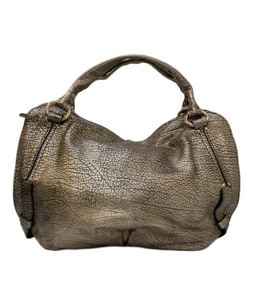 CELINE（セリーヌ）CELINE (セリーヌ) ビタースウィート メタリック レザートートバッグ シルバーの古着・服飾アイテム