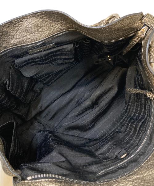 CELINE（セリーヌ）CELINE (セリーヌ) ビタースウィート メタリック レザートートバッグ シルバーの古着・服飾アイテム