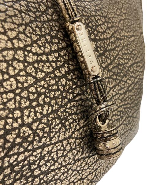 CELINE（セリーヌ）CELINE (セリーヌ) ビタースウィート メタリック レザートートバッグ シルバーの古着・服飾アイテム