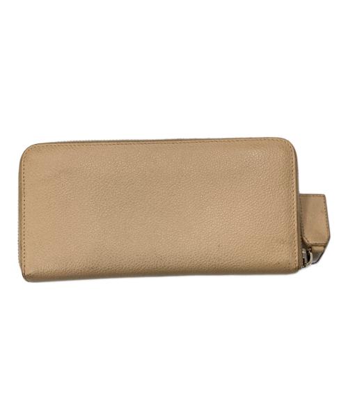 Saint Laurent Paris（サンローランパリ）Saint Laurent Paris (サンローランパリ) レザーロングウォレット アイボリーの古着・服飾アイテム