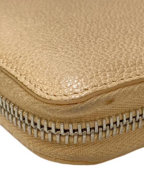 Saint Laurent Paris（サンローランパリ）Saint Laurent Paris (サンローランパリ) レザーロングウォレット アイボリーの古着・服飾アイテム