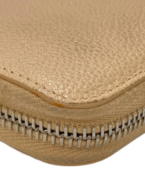 Saint Laurent Paris（サンローランパリ）Saint Laurent Paris (サンローランパリ) レザーロングウォレット アイボリーの古着・服飾アイテム