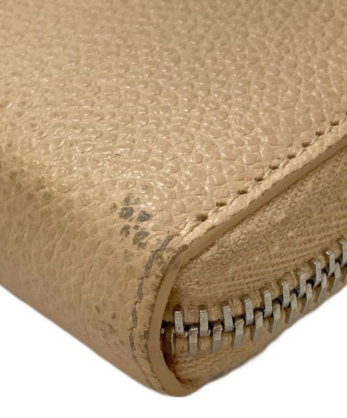 Saint Laurent Paris（サンローランパリ）Saint Laurent Paris (サンローランパリ) レザーロングウォレット アイボリーの古着・服飾アイテム