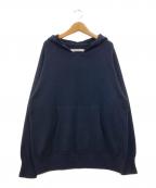 FRAMeWORKフレームワーク）の古着「圧縮ウールフードプルオーバー」｜ネイビー