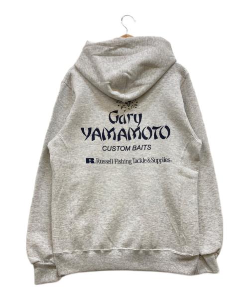 RUSSELL ATHLETIC（ラッセルアスレチック）RUSSELL ATHLETIC (ラッセルアスレチック) GARY YAMAMOTO (ゲーリーヤマモト) Back Logo Dri-Power Hoodie グレー サイズ:Mの古着・服飾アイテム