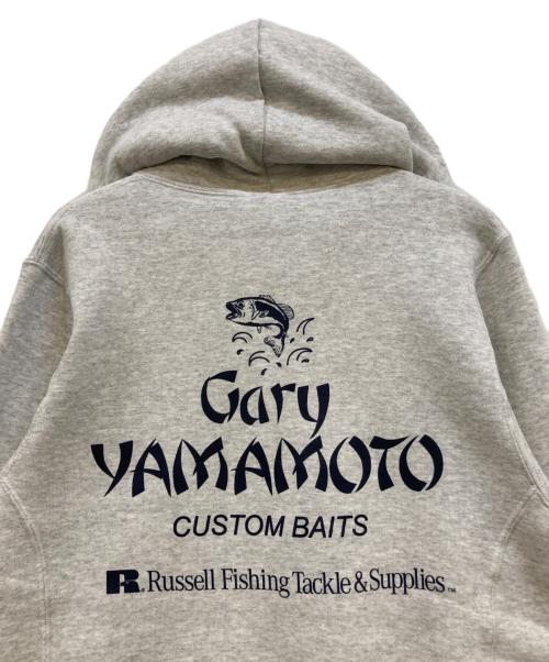 RUSSELL ATHLETIC（ラッセルアスレチック）RUSSELL ATHLETIC (ラッセルアスレチック) GARY YAMAMOTO (ゲーリーヤマモト) Back Logo Dri-Power Hoodie グレー サイズ:Mの古着・服飾アイテム