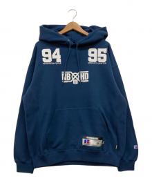 RUSSELL ATHLETIC×NEIGHBORHOOD×BOUNTY HUNTER（ラッセルアスレチック×ネイバーフッド×バウンティハンター）の古着「NH X BOUNTY HUNTER X RUSSELL ATHLETIC . SWEAT HOODIE LS」｜ネイビー