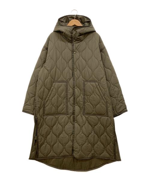 WILD THINGS（ワイルドシングス）WILD THINGS (ワイルドシングス) TOMORROW LAND (トゥモローランド) 別注 プリマロフト キルティングコート カーキ サイズ:Fの古着・服飾アイテム