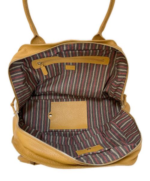 NAGATANI（ナガタニ）NAGATANI (ナガタニ) レザーフリンジトートバッグ ベージュの古着・服飾アイテム