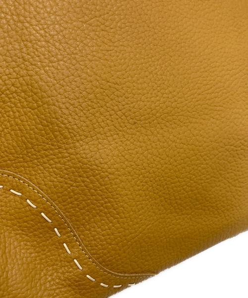 NAGATANI（ナガタニ）NAGATANI (ナガタニ) レザーフリンジトートバッグ ベージュの古着・服飾アイテム