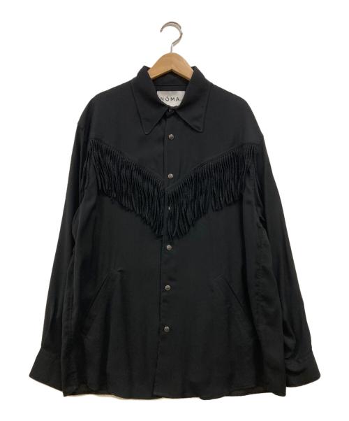 NOMA t.d.（ノーマティーディー）NOMA t.d. (ノーマティーディー) フリンジウエスタンシャツ ブラック サイズ:F 未使用品の古着・服飾アイテム