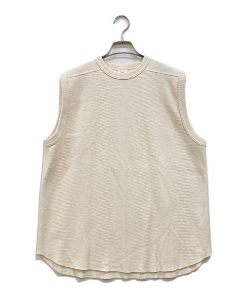 HYKE（ハイク）HYKE (ハイク) コットンノースリーブカットソー ベージュ サイズ:１の古着・服飾アイテム