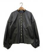 FEMMENTファモン）の古着「dry lather balloon sleeve shirts blouson」｜ブラック
