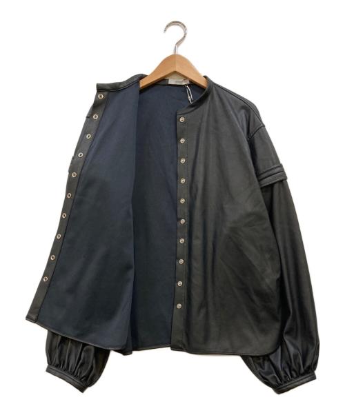 FEMMENT（ファモン）FEMMENT (ファモン) dry lather balloon sleeve shirts blouson ブラック サイズ:1の古着・服飾アイテム