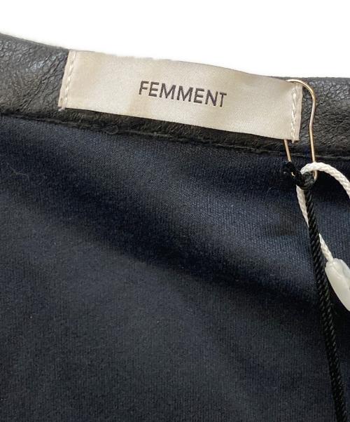FEMMENT（ファモン）FEMMENT (ファモン) dry lather balloon sleeve shirts blouson ブラック サイズ:1の古着・服飾アイテム