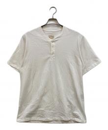 PABLO VINCI（パブロビンチ）の古着「Henley neck t-shirt」｜ホワイト