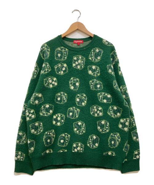 SUPREME（シュプリーム）SUPREME (シュプリーム) 22AW  Dice Sweater グリーン サイズ:Lの古着・服飾アイテム